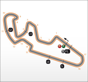Схема трассы MotoGP Гран-При Арагона